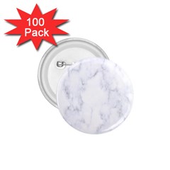 Marble Texture White Pattern 1.75  Buttons (100 pack) 