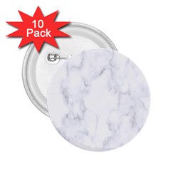 Marble Texture White Pattern 2.25  Buttons (10 pack) 