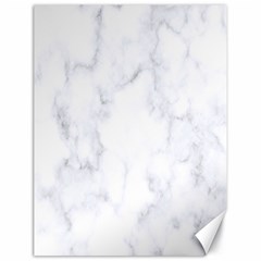 Marble Texture White Pattern Canvas 18  x 24  