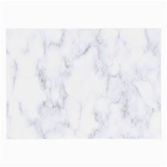 Marble Texture White Pattern Large Glasses Cloth