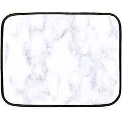 Marble Texture White Pattern Fleece Blanket (Mini)