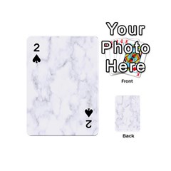 Marble Texture White Pattern Playing Cards 54 (Mini) 