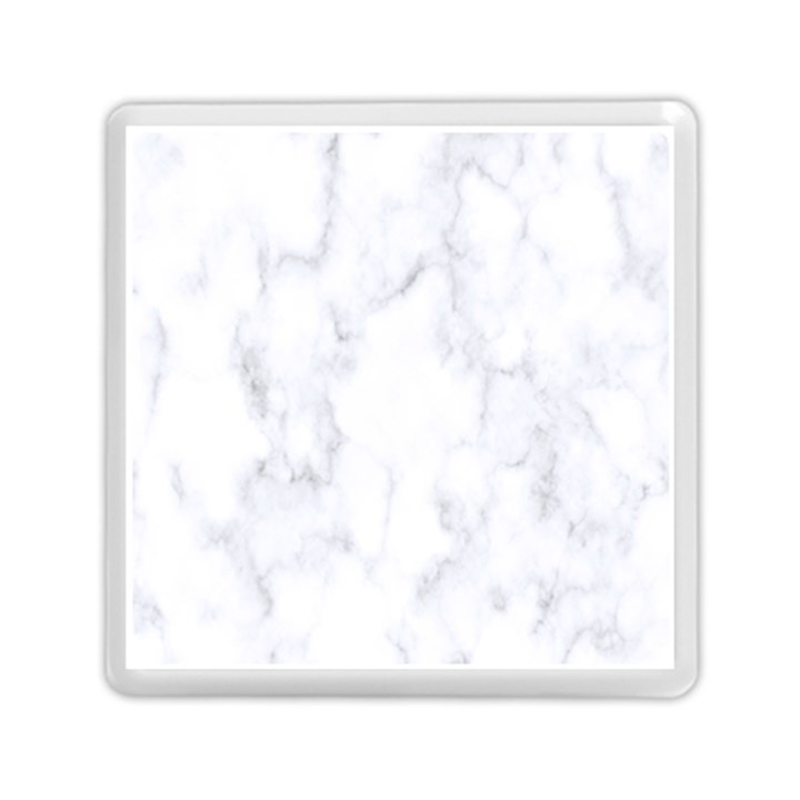 Marble Texture White Pattern Memory Card Reader (Square) 