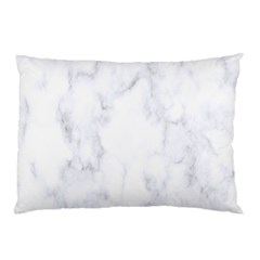 Marble Texture White Pattern Pillow Case (Two Sides)