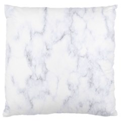 Marble Texture White Pattern Large Flano Cushion Case (One Side)