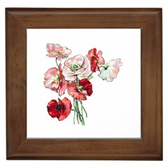 Flowers Poppies Poppy Vintage Framed Tiles by Celenk