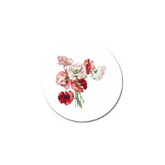 Flowers Poppies Poppy Vintage Golf Ball Marker (4 Pack) by Celenk