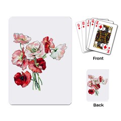 Flowers Poppies Poppy Vintage Playing Card by Celenk