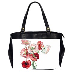 Flowers Poppies Poppy Vintage Office Handbags (2 Sides)  by Celenk