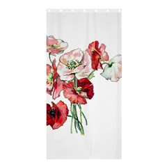 Flowers Poppies Poppy Vintage Shower Curtain 36  X 72  (stall)  by Celenk