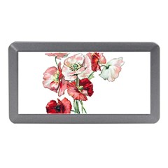 Flowers Poppies Poppy Vintage Memory Card Reader (mini) by Celenk