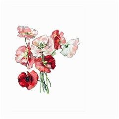 Flowers Poppies Poppy Vintage Large Garden Flag (two Sides) by Celenk