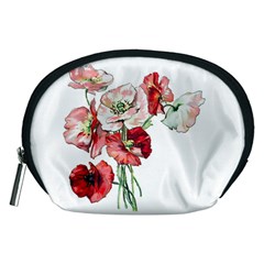 Flowers Poppies Poppy Vintage Accessory Pouches (medium)  by Celenk