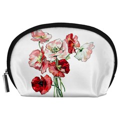 Flowers Poppies Poppy Vintage Accessory Pouches (large)  by Celenk