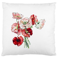 Flowers Poppies Poppy Vintage Standard Flano Cushion Case (one Side) by Celenk