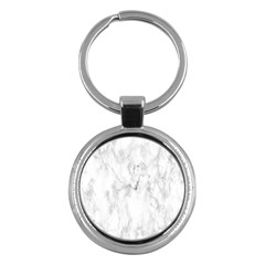 White Background Pattern Tile Key Chains (round) 