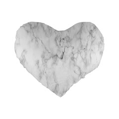 White Background Pattern Tile Standard 16  Premium Flano Heart Shape Cushions by Celenk