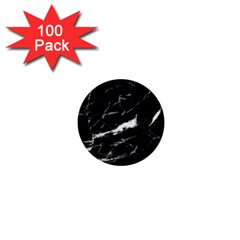 Black Texture Background Stone 1  Mini Buttons (100 Pack)  by Celenk