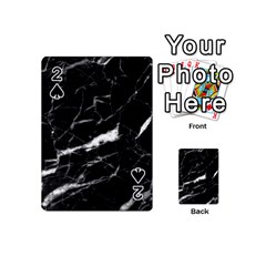 Black Texture Background Stone Playing Cards 54 (mini)  by Celenk