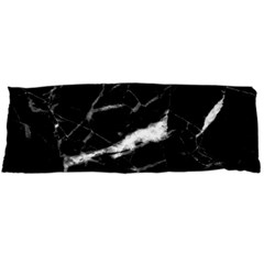 Black Texture Background Stone Body Pillow Case (dakimakura) by Celenk