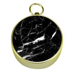 Black Texture Background Stone Gold Compasses by Celenk