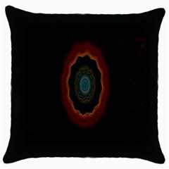 Cosmic Eye Kaleidoscope Art Pattern Throw Pillow Case (Black)