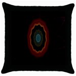 Cosmic Eye Kaleidoscope Art Pattern Throw Pillow Case (Black) Front