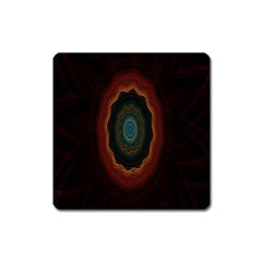 Cosmic Eye Kaleidoscope Art Pattern Square Magnet