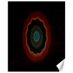 Cosmic Eye Kaleidoscope Art Pattern Canvas 11  x 14  