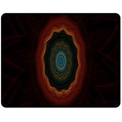 Cosmic Eye Kaleidoscope Art Pattern Fleece Blanket (Medium) 