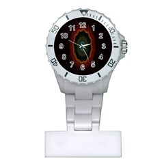 Cosmic Eye Kaleidoscope Art Pattern Plastic Nurses Watch