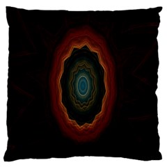 Cosmic Eye Kaleidoscope Art Pattern Large Flano Cushion Case (Two Sides)