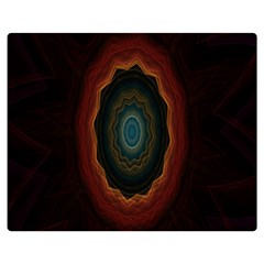 Cosmic Eye Kaleidoscope Art Pattern Double Sided Flano Blanket (Medium) 