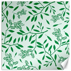 Leaves Foliage Green Wallpaper Canvas 12  X 12   by Celenk