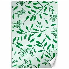 Leaves Foliage Green Wallpaper Canvas 12  X 18   by Celenk