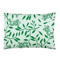 Leaves Foliage Green Wallpaper Pillow Case (two Sides) by Celenk