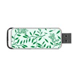 Leaves Foliage Green Wallpaper Portable USB Flash (One Side) Front