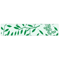 Leaves Foliage Green Wallpaper Small Flano Scarf by Celenk