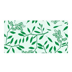 Leaves Foliage Green Wallpaper Satin Wrap by Celenk