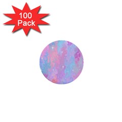 Space Psychedelic Colorful Color 1  Mini Buttons (100 Pack)  by Celenk