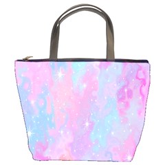 Space Psychedelic Colorful Color Bucket Bags by Celenk