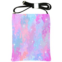 Space Psychedelic Colorful Color Shoulder Sling Bags by Celenk