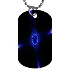 Lightning Kaleidoscope Art Pattern Dog Tag (two Sides) by Celenk