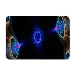 Lightning Kaleidoscope Art Pattern Small Doormat  by Celenk