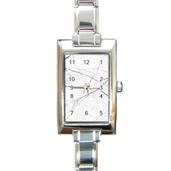 White Background Pattern Tile Rectangle Italian Charm Watch by Celenk