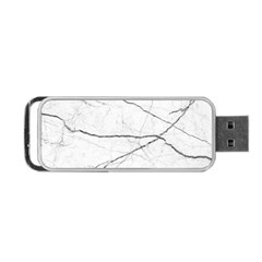 White Background Pattern Tile Portable Usb Flash (two Sides) by Celenk