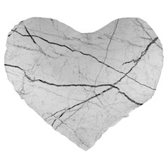 White Background Pattern Tile Large 19  Premium Heart Shape Cushions by Celenk