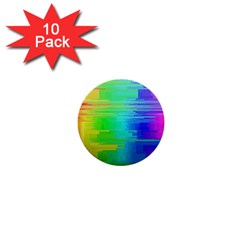 Colors Rainbow Chakras Style 1  Mini Buttons (10 Pack)  by Celenk