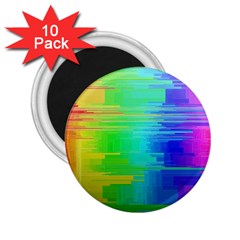 Colors Rainbow Chakras Style 2 25  Magnets (10 Pack)  by Celenk