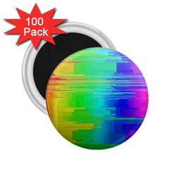 Colors Rainbow Chakras Style 2 25  Magnets (100 Pack)  by Celenk